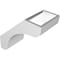 Ekena Millwork 5 1/2-in. W x 10-in. D x 10-in. H Legacy Architectural Grade PVC Knee Brace BRCP055X10X10LEC - alternate 4